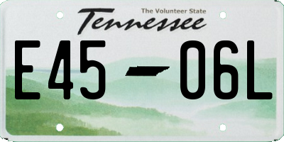 TN license plate E4506L