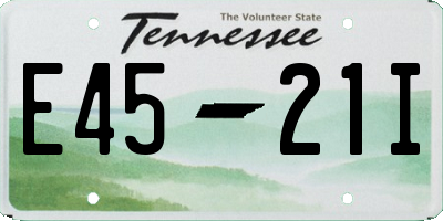 TN license plate E4521I