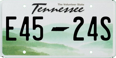 TN license plate E4524S