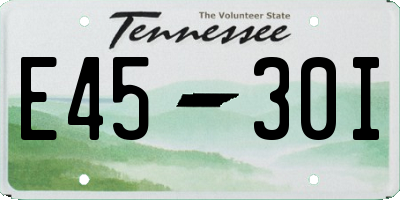 TN license plate E4530I