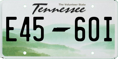 TN license plate E4560I