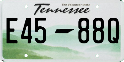 TN license plate E4588Q