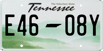 TN license plate E4608Y