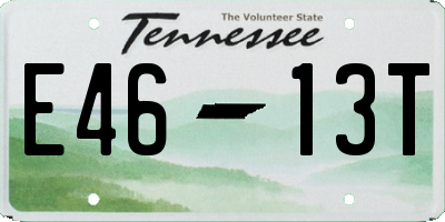TN license plate E4613T