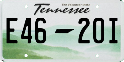 TN license plate E4620I