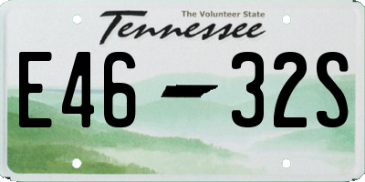 TN license plate E4632S