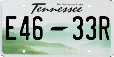 TN license plate E4633R