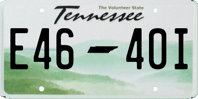 TN license plate E4640I