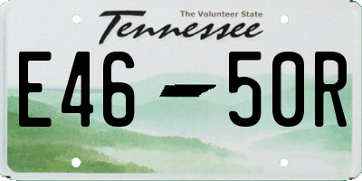 TN license plate E4650R