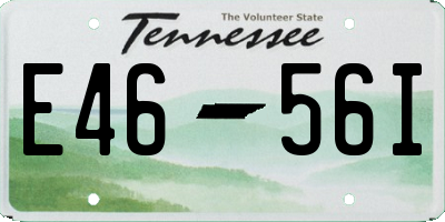 TN license plate E4656I