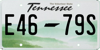 TN license plate E4679S