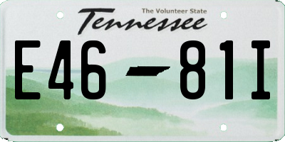 TN license plate E4681I