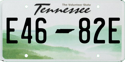 TN license plate E4682E