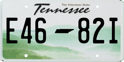 TN license plate E4682I