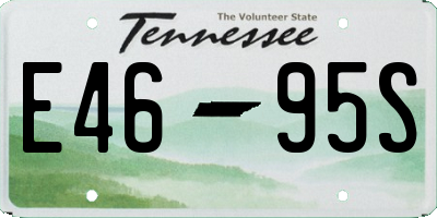 TN license plate E4695S