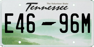 TN license plate E4696M