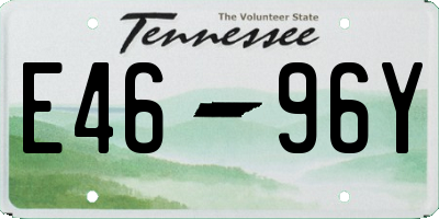 TN license plate E4696Y