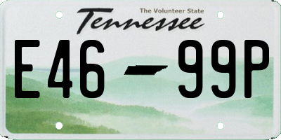 TN license plate E4699P