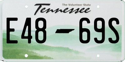 TN license plate E4869S