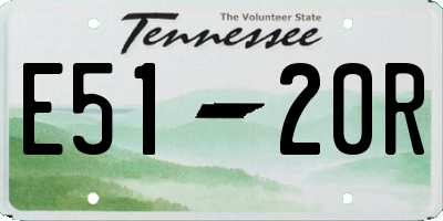 TN license plate E5120R