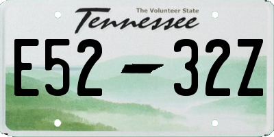TN license plate E5232Z