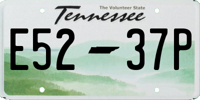 TN license plate E5237P