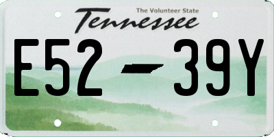TN license plate E5239Y