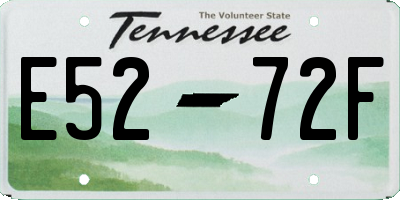 TN license plate E5272F