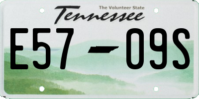 TN license plate E5709S