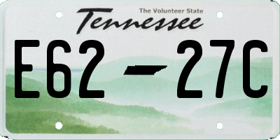 TN license plate E6227C