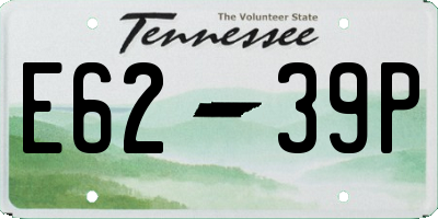 TN license plate E6239P