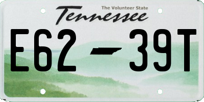 TN license plate E6239T