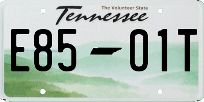 TN license plate E8501T