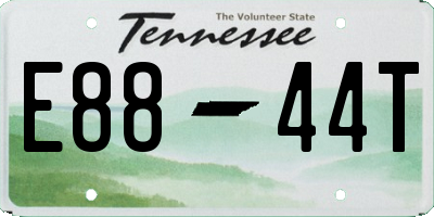 TN license plate E8844T