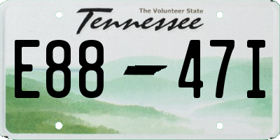 TN license plate E8847I