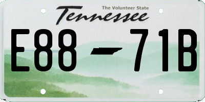 TN license plate E8871B