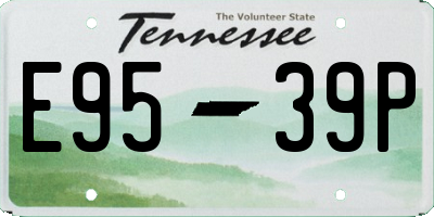 TN license plate E9539P