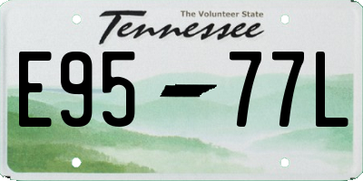 TN license plate E9577L