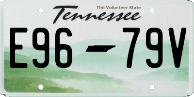 TN license plate E9679V