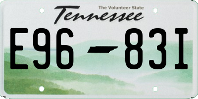 TN license plate E9683I