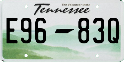 TN license plate E9683Q