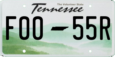 TN license plate F0055R