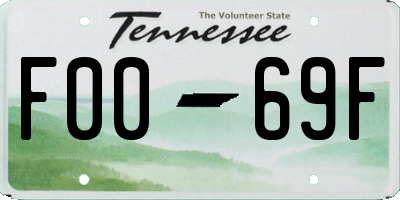 TN license plate F0069F