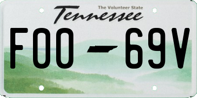 TN license plate F0069V