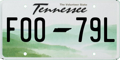 TN license plate F0079L