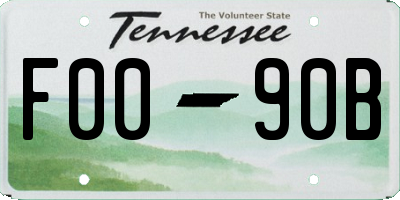 TN license plate F0090B