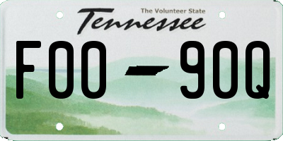 TN license plate F0090Q