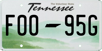 TN license plate F0095G