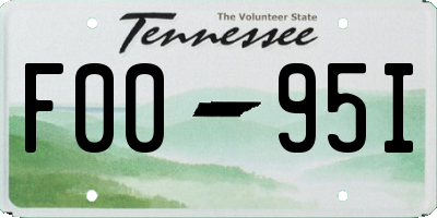 TN license plate F0095I