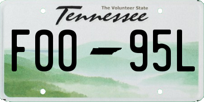 TN license plate F0095L